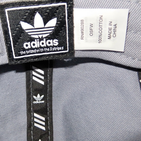 NEW! Adidas Originals Relaxed Strap Back Trefoil Logo Dad Hat Gray - Picture 6 of 6